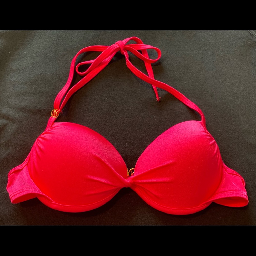 Victoria’s Secret 32B Hot Pink Push Up Bikini Top